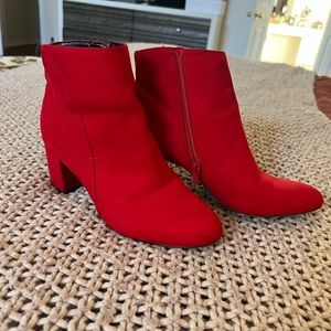 Red Ankle Boots